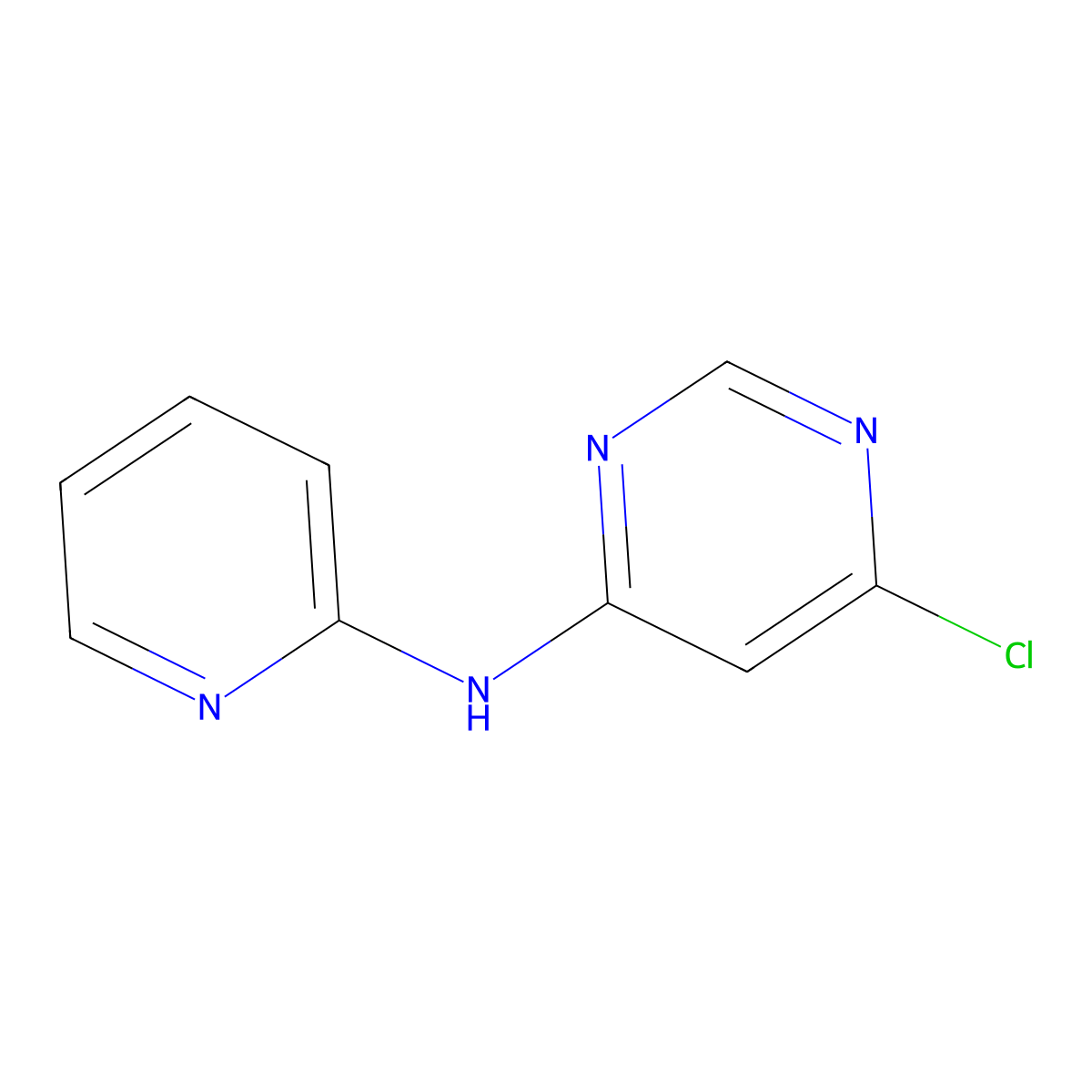 6-Chloro-N-(pyridin-2-yl)pyrimidin-4-amine molecular structure, CAS 26422-83-3