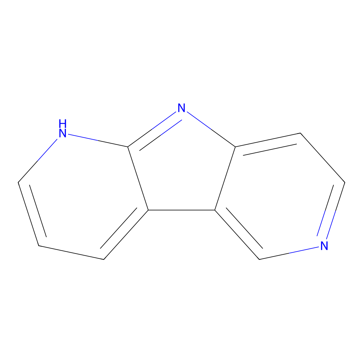 9H-Pyrrolo[2,3-b:4,5-c']dipyridine molecular structure, CAS 26422-85-5