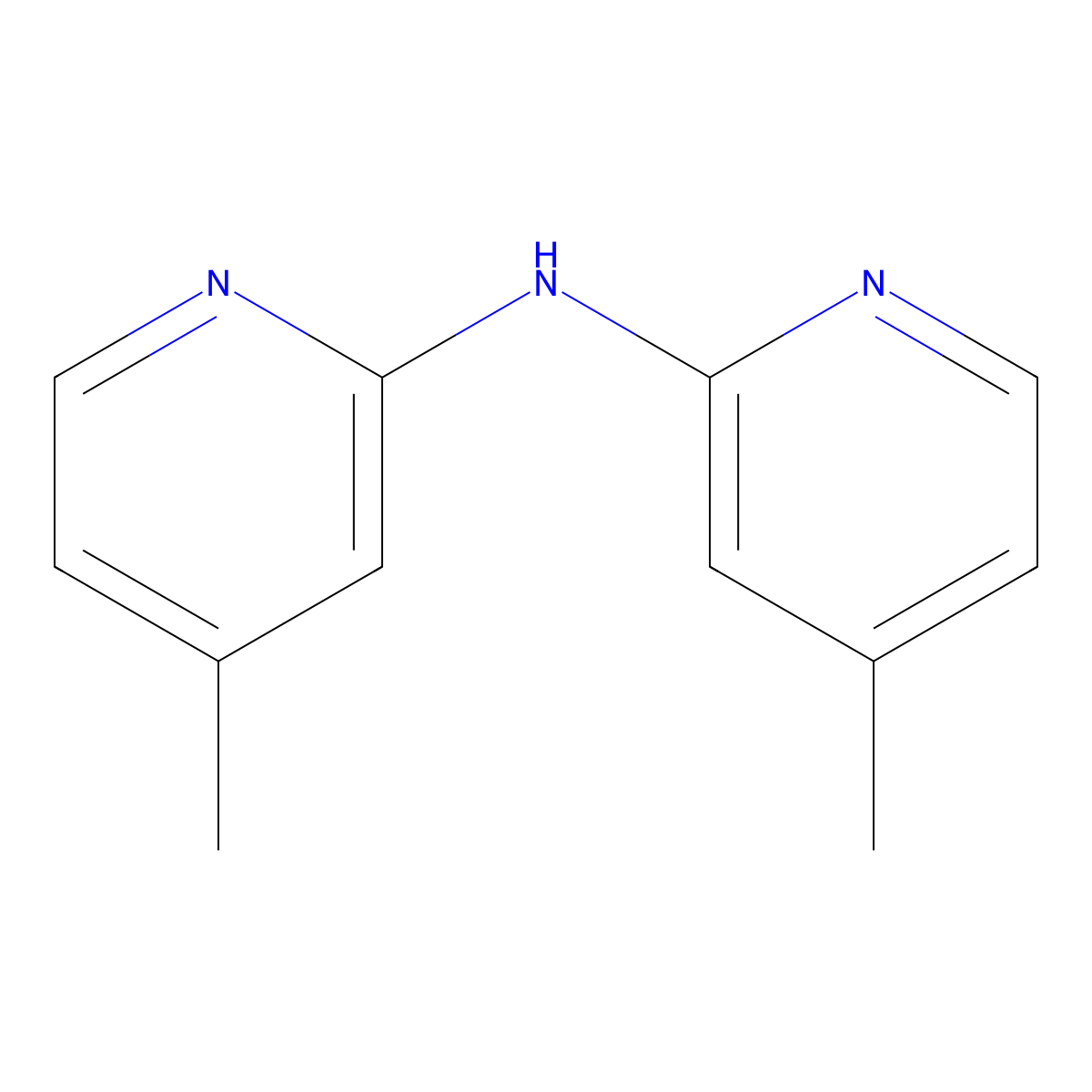 Bis(4-methylpyridin-2-yl)amine molecular structure, CAS 26422-92-4
