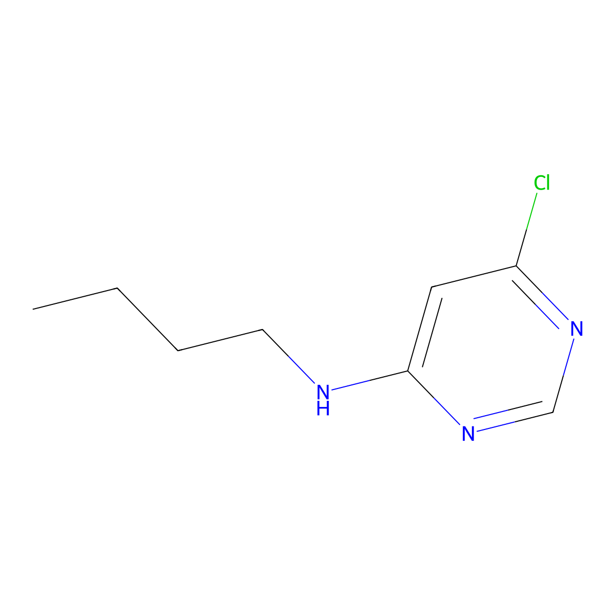 N-Butyl-6-chloropyrimidin-4-amine molecular structure, CAS 26423-00-7