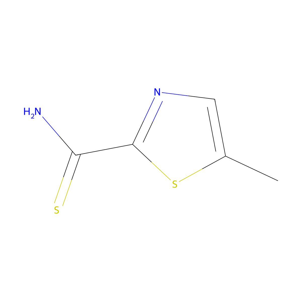 5-Methyl-1,3-thiazole-2-carbothioamide molecular structure, CAS 2642366-37-6