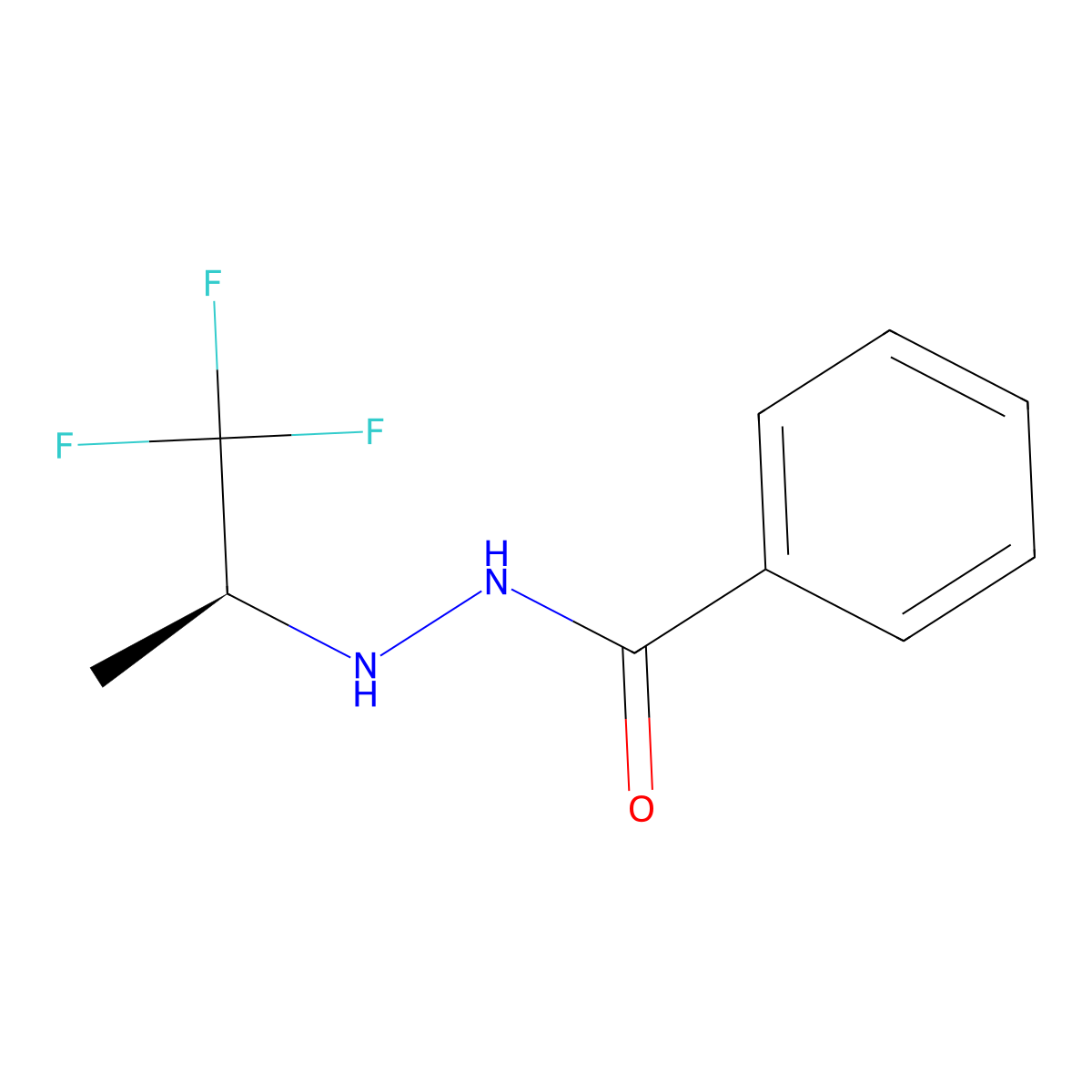 N'-((2S)-1,1,1-Trifluoropropan-2-YL)benzohydrazide molecular structure, CAS 2642629-20-5