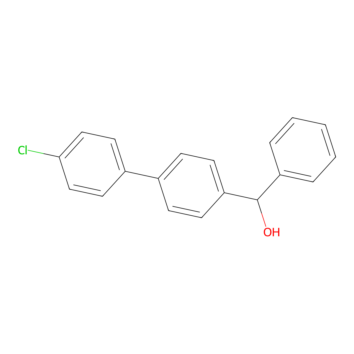(4'-Chloro-[1,1'-biphenyl]-4-yl)(phenyl)methanol molecular structure, CAS 2642636-16-4