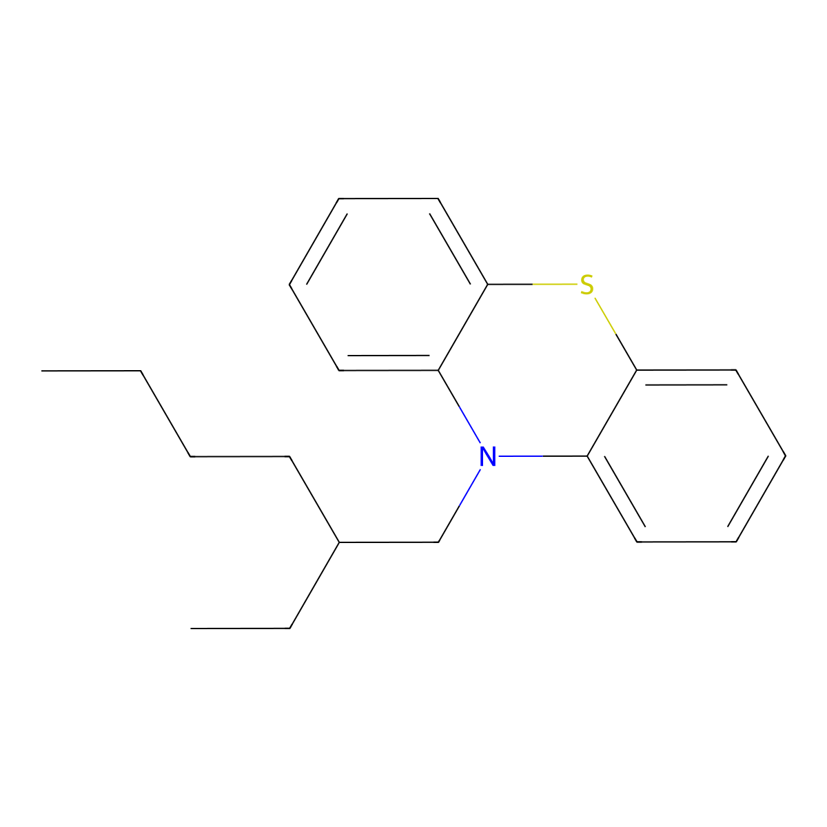 10-(2-Ethylhexyl)-10H-phenothiazine molecular structure, CAS 264264-00-8