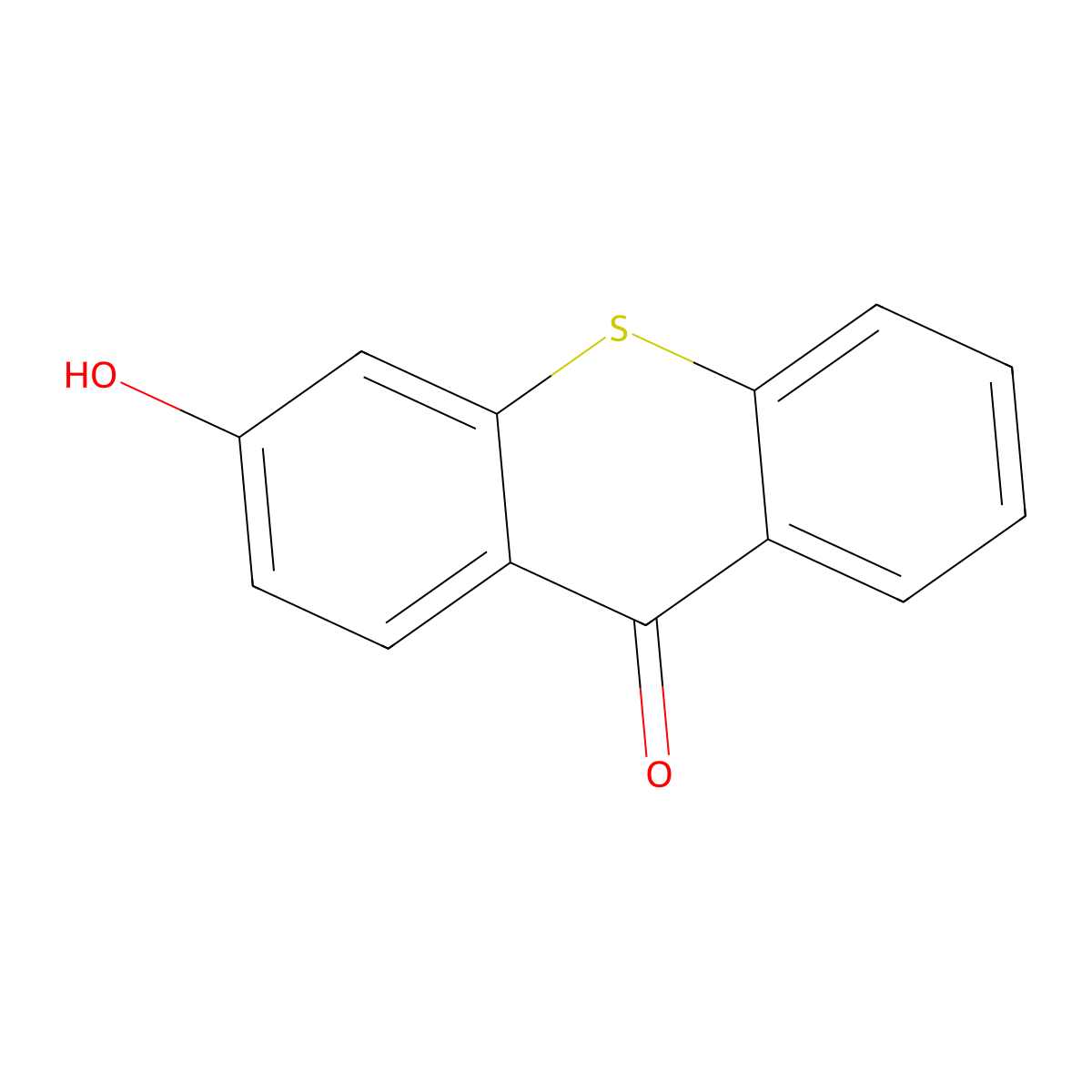 3-hydroxy-9H-thioxanthen-9-one molecular structure, CAS 26429-03-8
