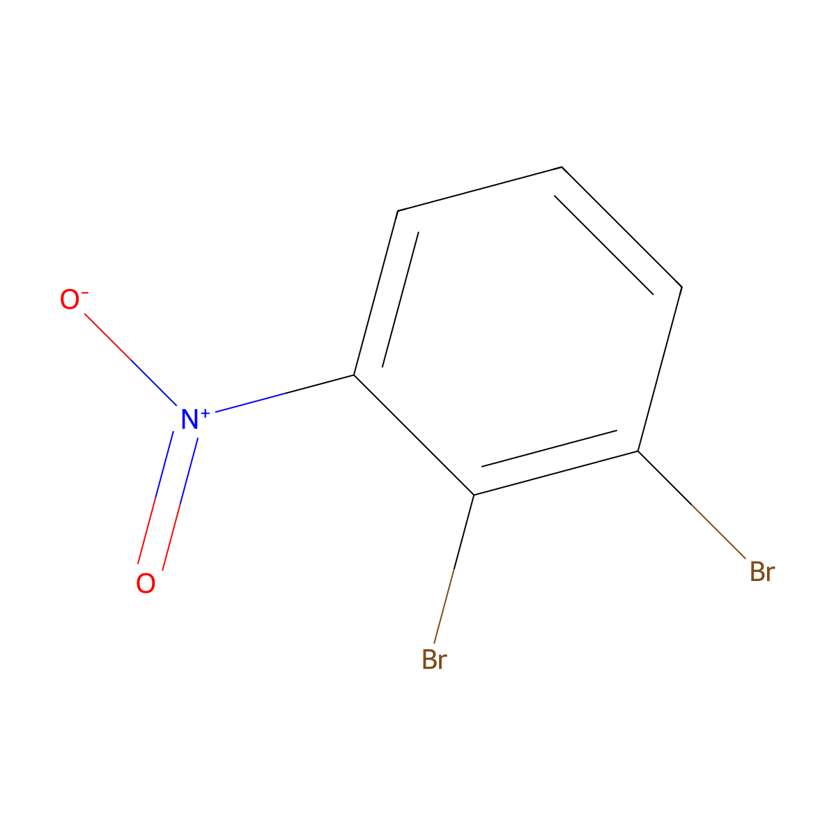 1,2-Dibromo-3-nitrobenzene molecular structure, CAS 26429-41-4