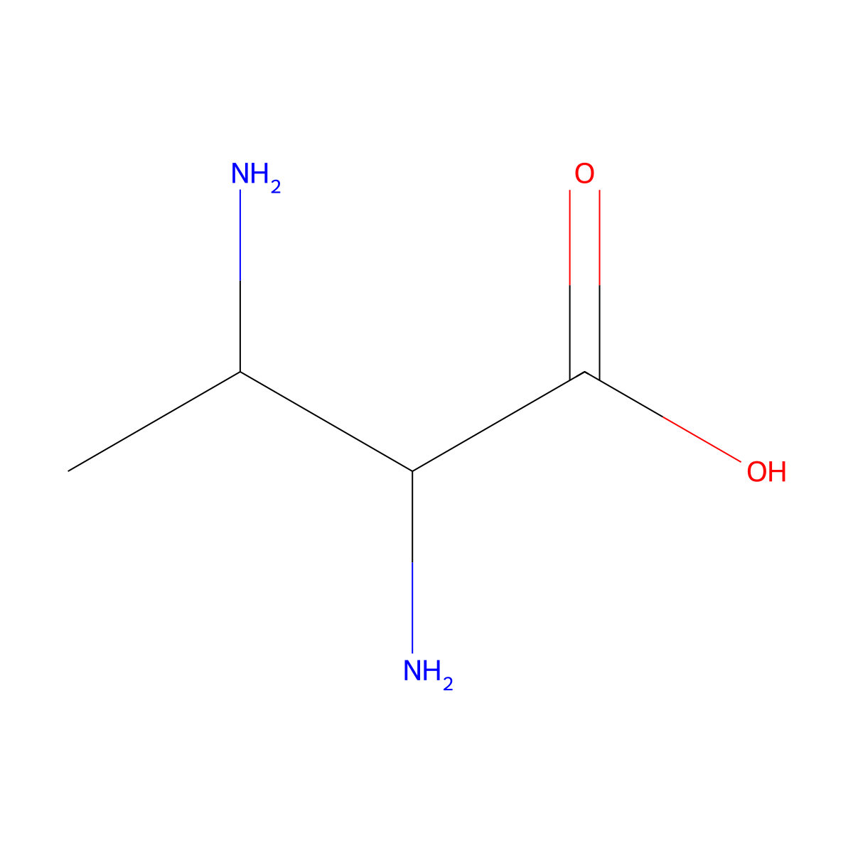 2,3-Diaminobutyric acid molecular structure, CAS 2643-66-5