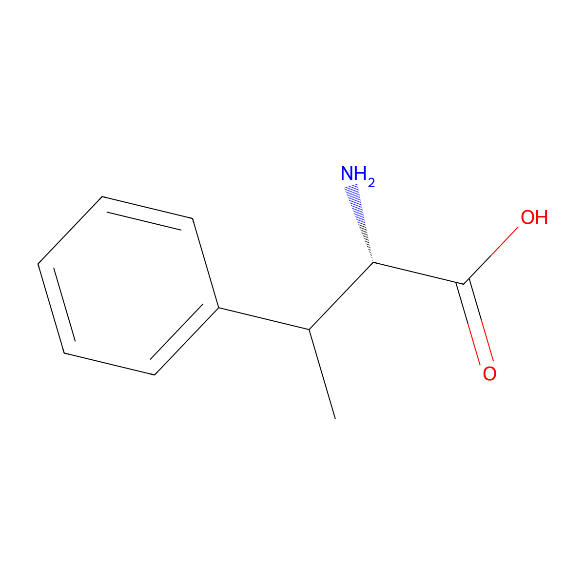 Phenylalanine, beta-methyl- molecular structure, CAS 2643-78-9