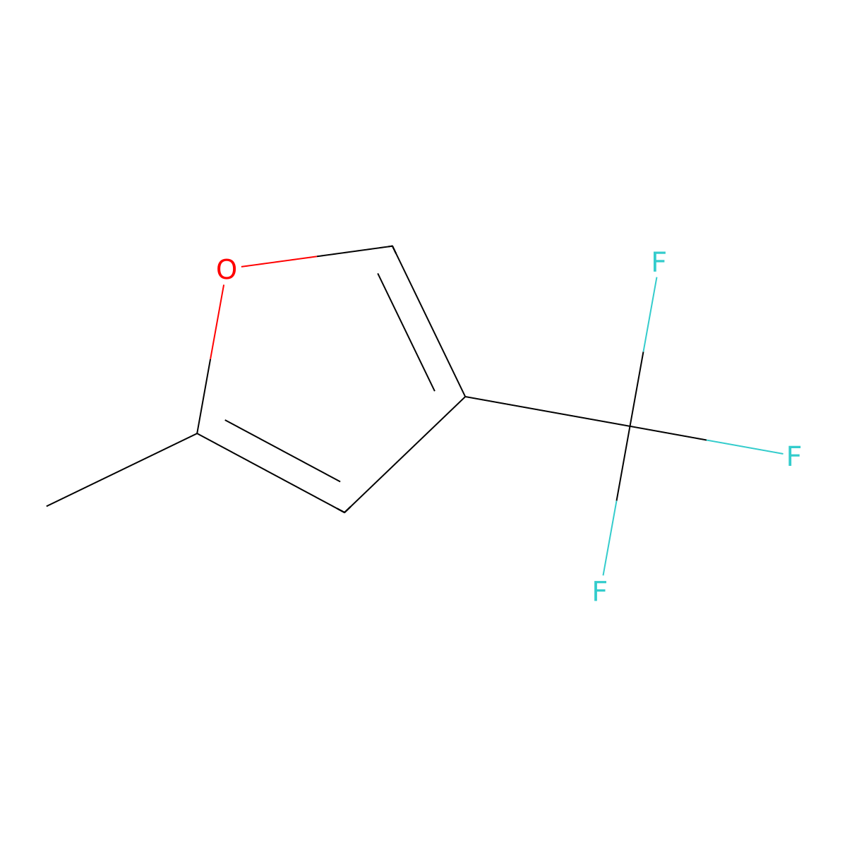 2-Methyl-4-(trifluoromethyl)furan molecular structure, CAS 26431-54-9