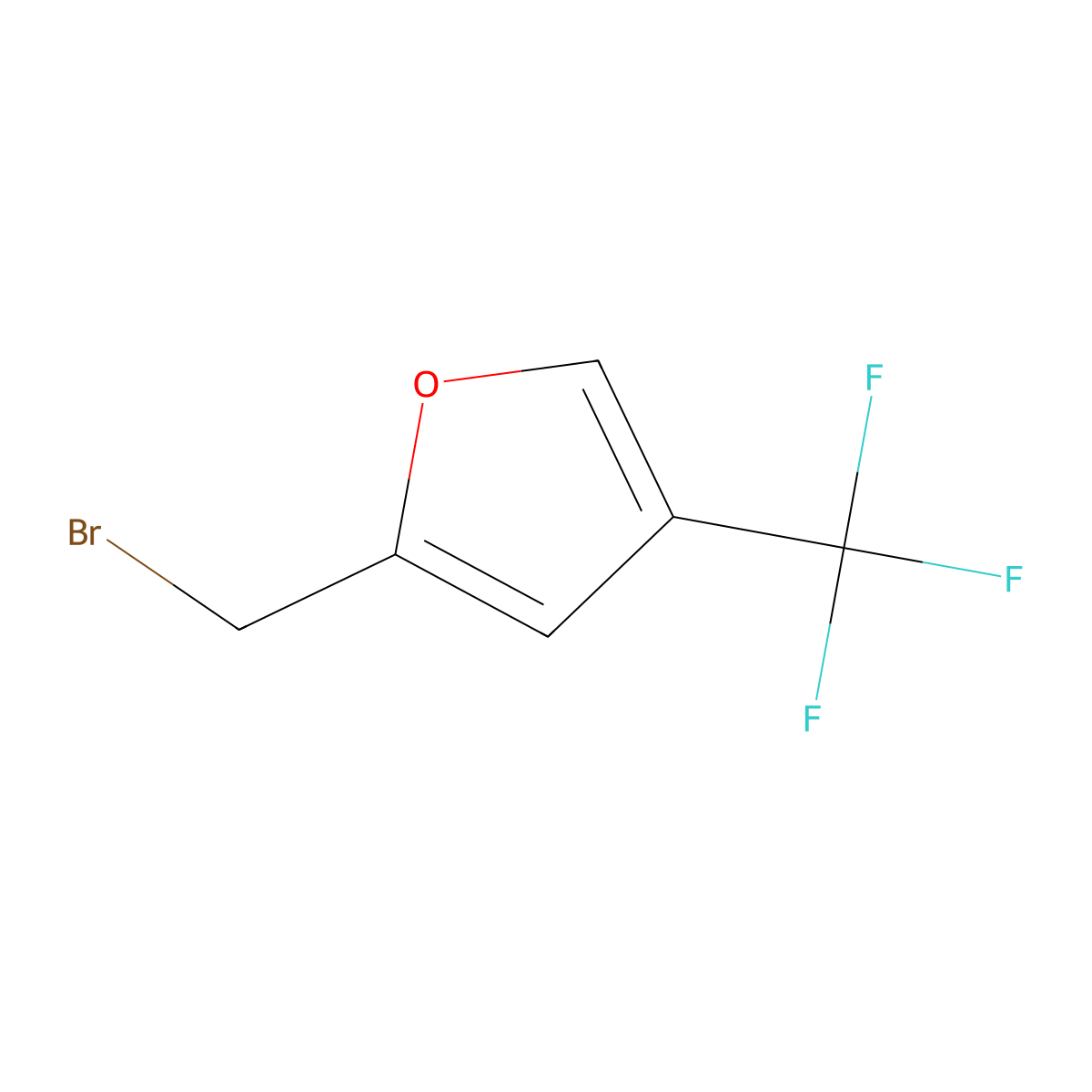 2-(Bromomethyl)-4-(trifluoromethyl)furan molecular structure, CAS 26431-57-2
