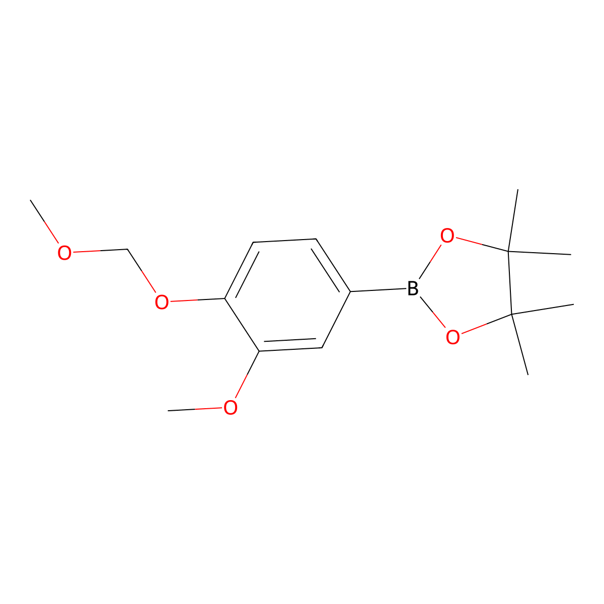 2-(3-Methoxy-4-(methoxymethoxy)phenyl)-4,4,5,5-tetramethyl-1,3,2-dioxaborolane molecular structure, CAS 2643333-15-5