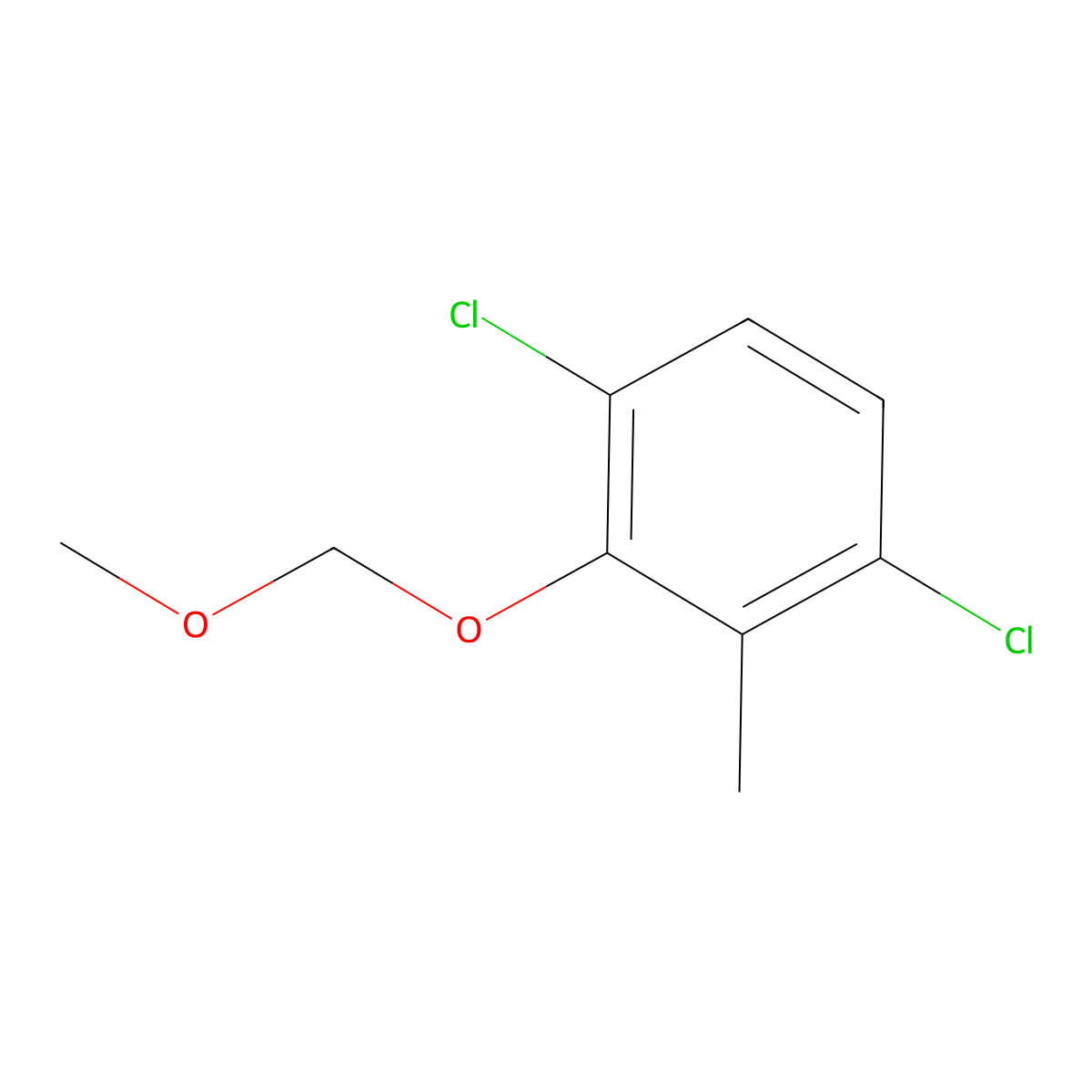 1,4-Dichloro-2-(methoxymethoxy)-3-methylbenZene molecular structure, CAS 2643367-54-6