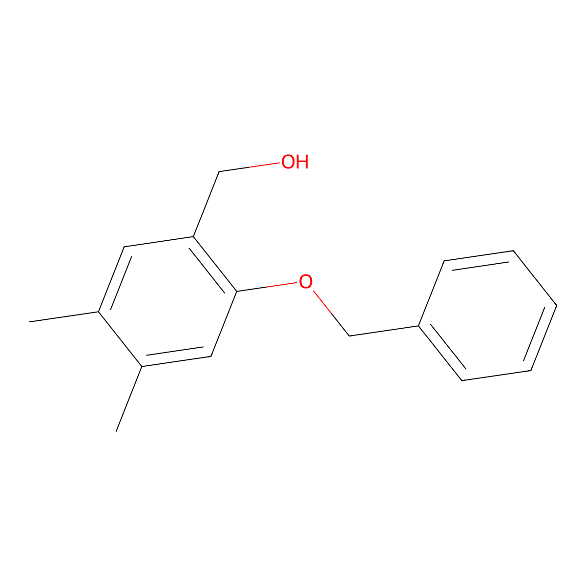 (2-(Benzyloxy)-4,5-dimethylphenyl)methanol molecular structure, CAS 2643367-75-1