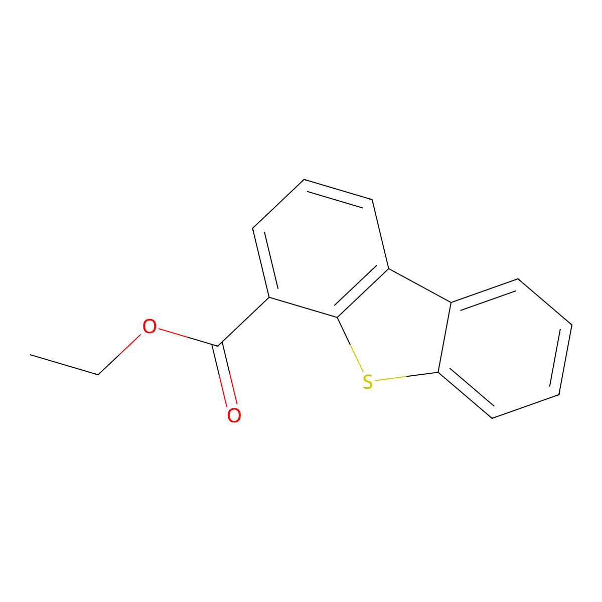 Ethyl dibenZo[b,d]thiophene-4-carboxylate molecular structure, CAS 2643368-19-6