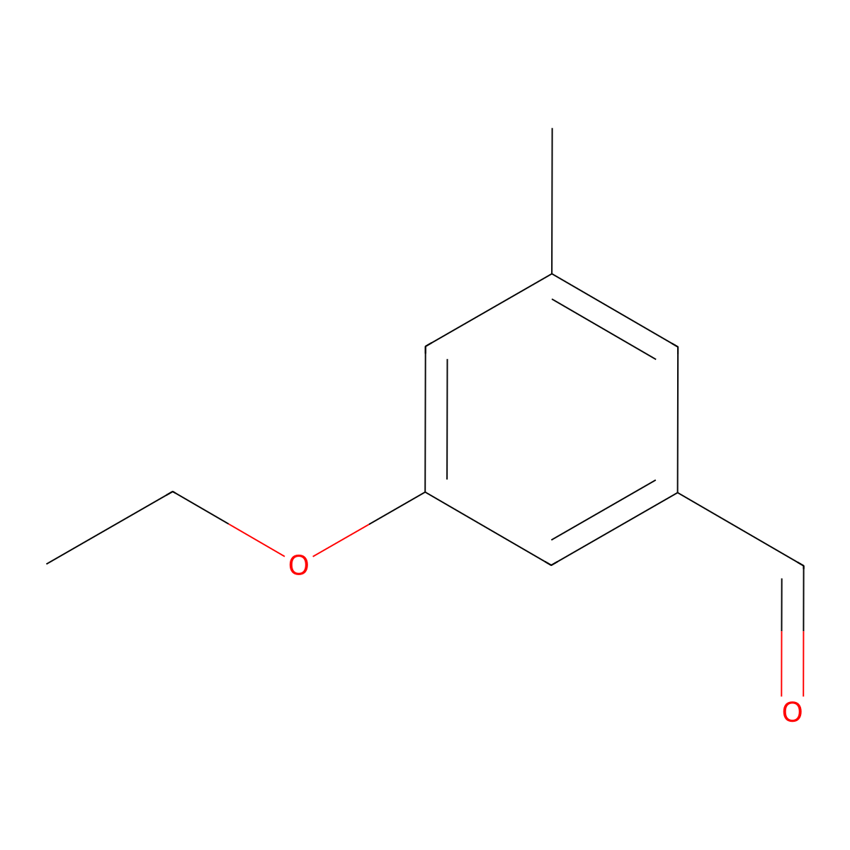 3-Ethoxy-5-methylbenzaldehyde molecular structure, CAS 2643368-51-6