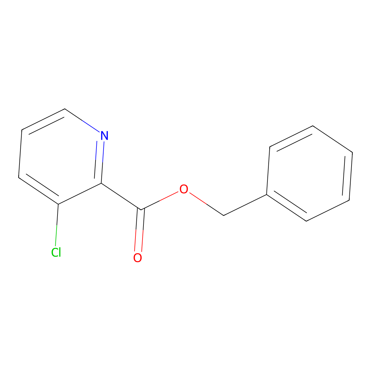 Benzyl 3-chloropicolinate molecular structure, CAS 2643391-84-6