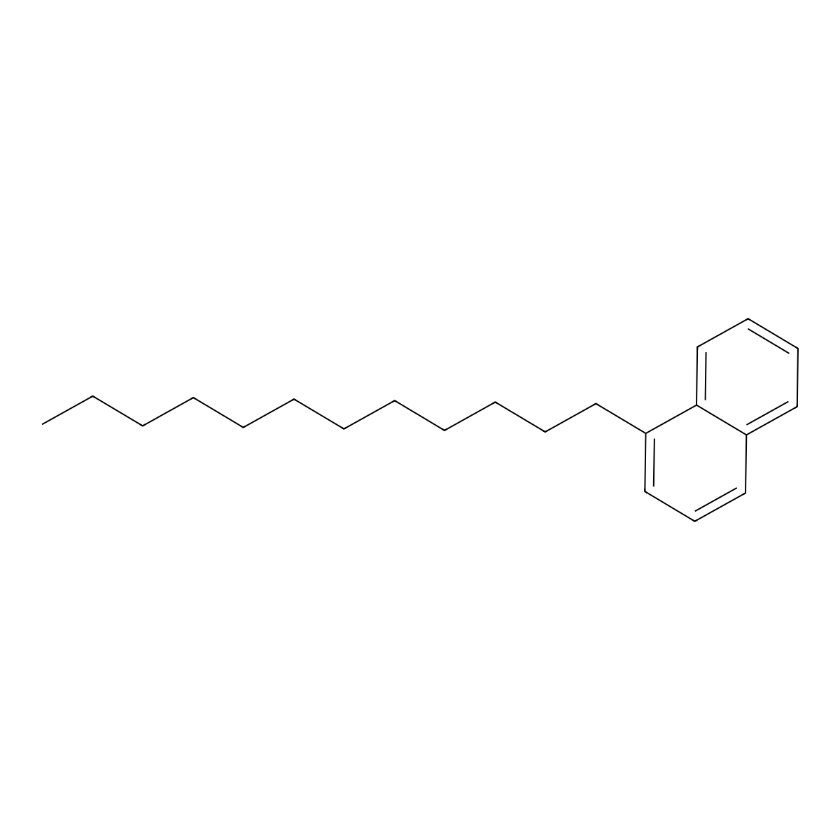 Dodecylnaphthalene molecular structure, CAS 26438-28-8