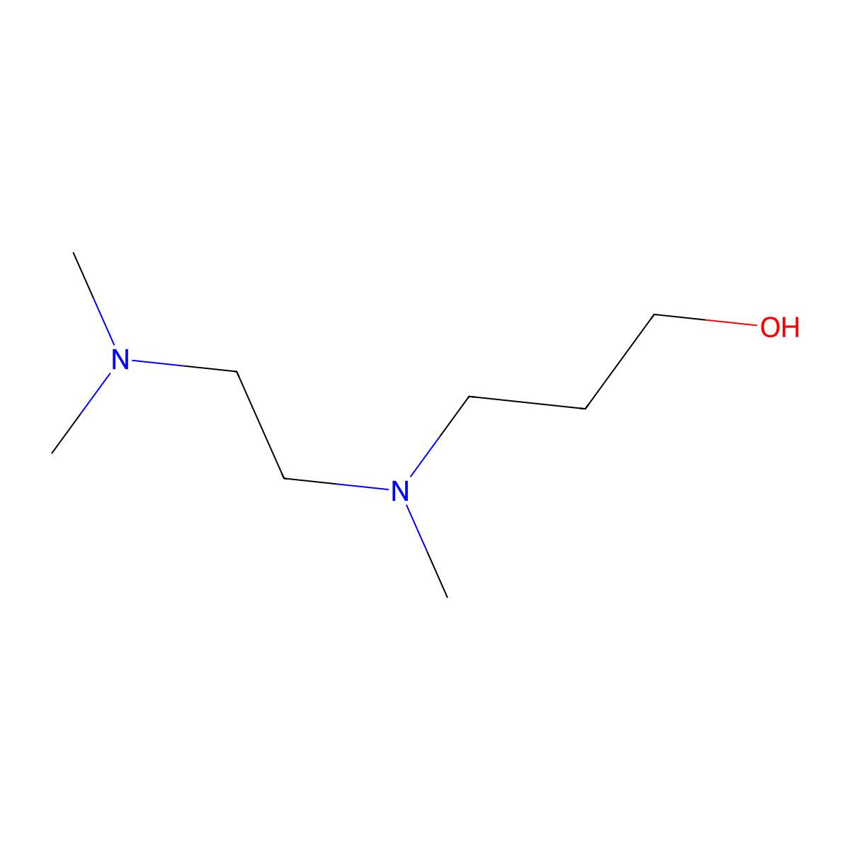 3-((2-(Dimethylamino)ethyl)(methyl)amino)propan-1-ol molecular structure, CAS 26439-05-4