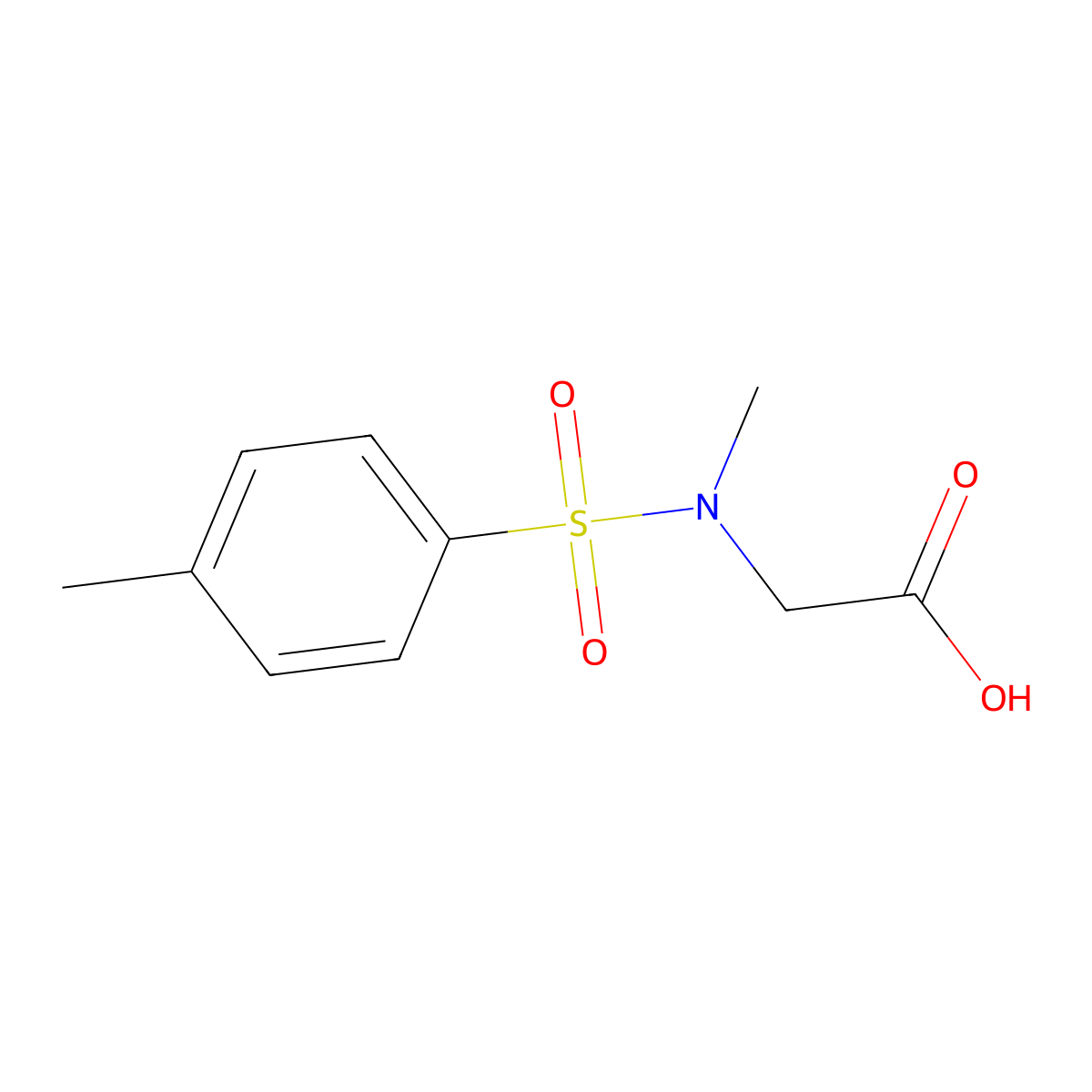 [Methyl-(toluene-4-sulfonyl)-amino]-acetic acid molecular structure, CAS 2644-99-7