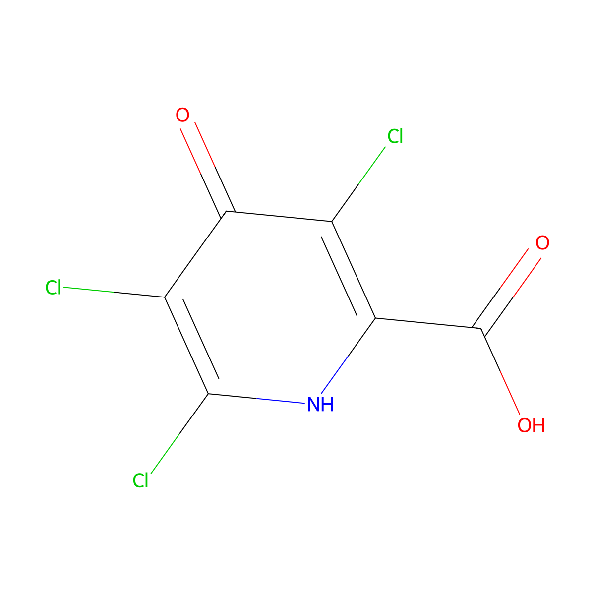 3,5,6Trichloro-4-hydroxypicolinic acid molecular structure, CAS 26449-73-0