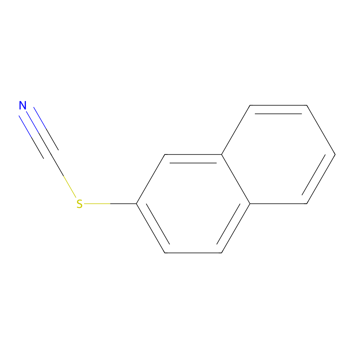 Thiocyanic acid, 2-naphthalenyl ester molecular structure, CAS 2645-24-1
