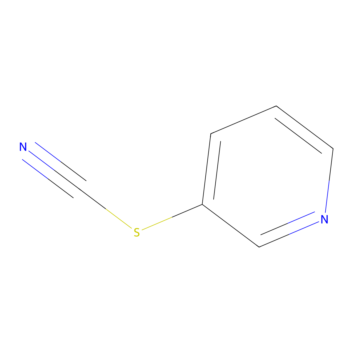 Thiocyanic acid, 3-pyridinyl ester molecular structure, CAS 2645-25-2
