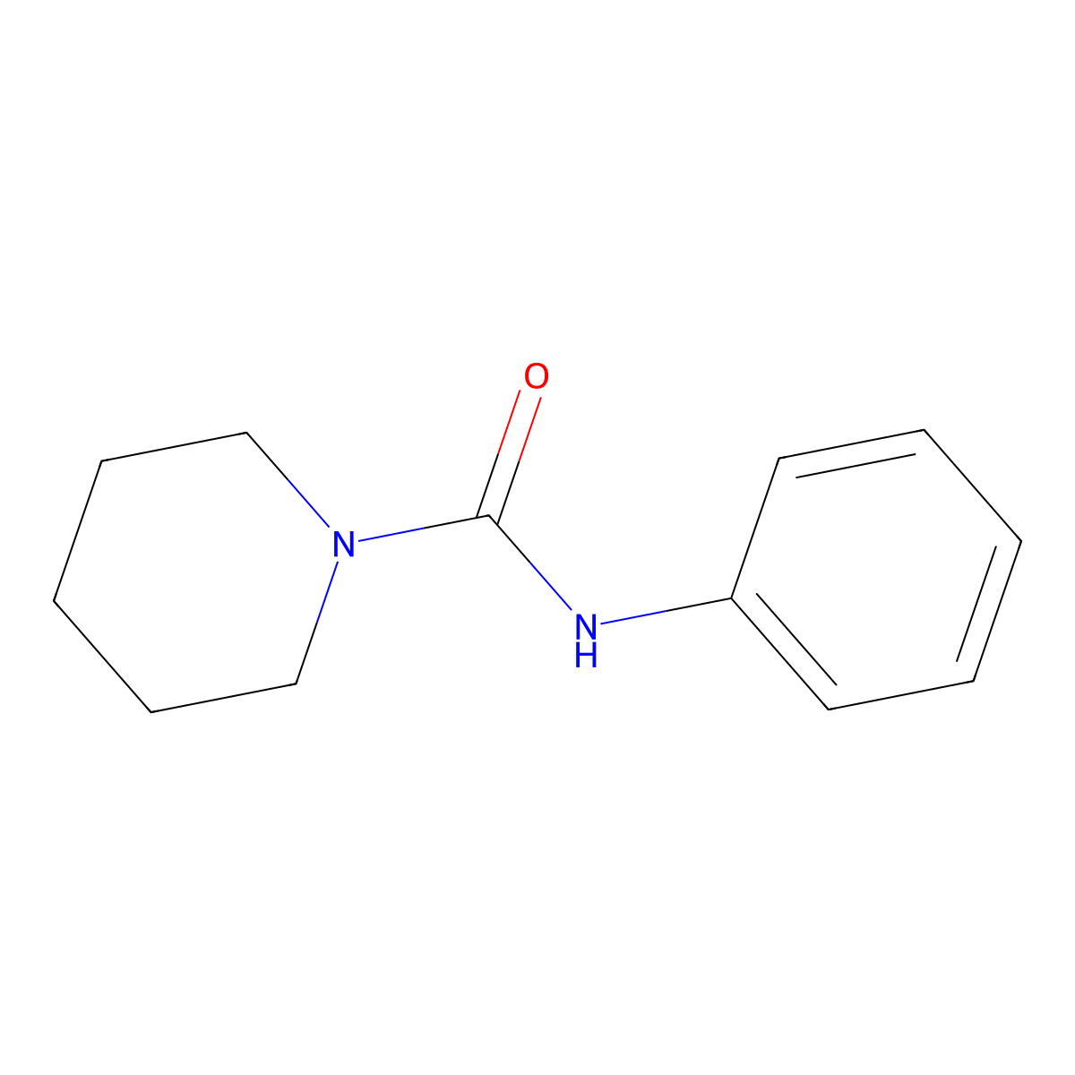 Piperidyl formanilide molecular structure, CAS 2645-36-5