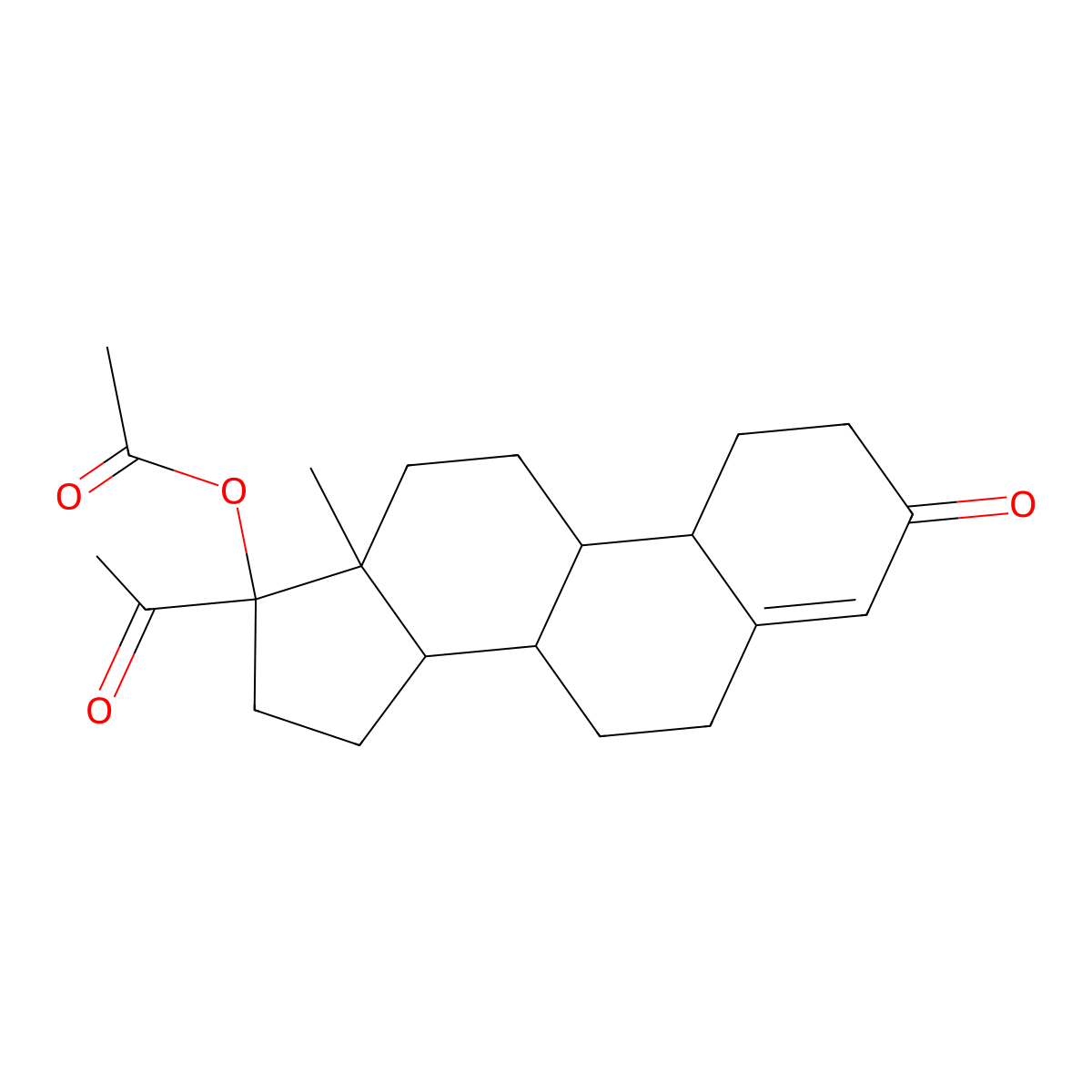 Gestonorone acetate molecular structure, CAS 2645-97-8