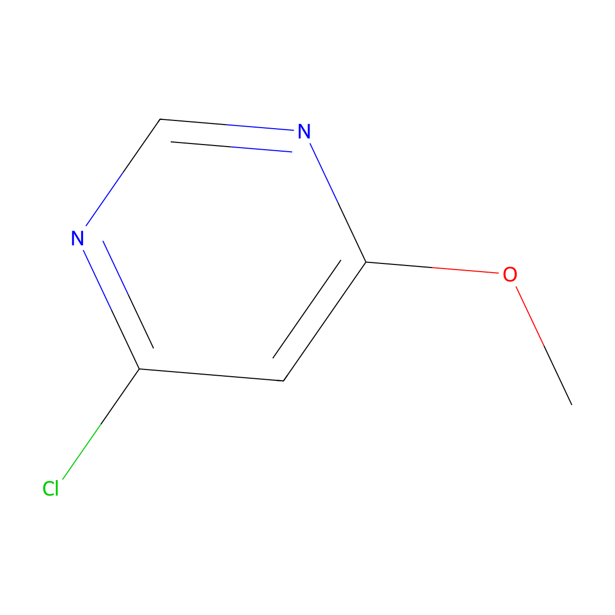 4-Chloro-6-methoxypyrimidine molecular structure, CAS 26452-81-3