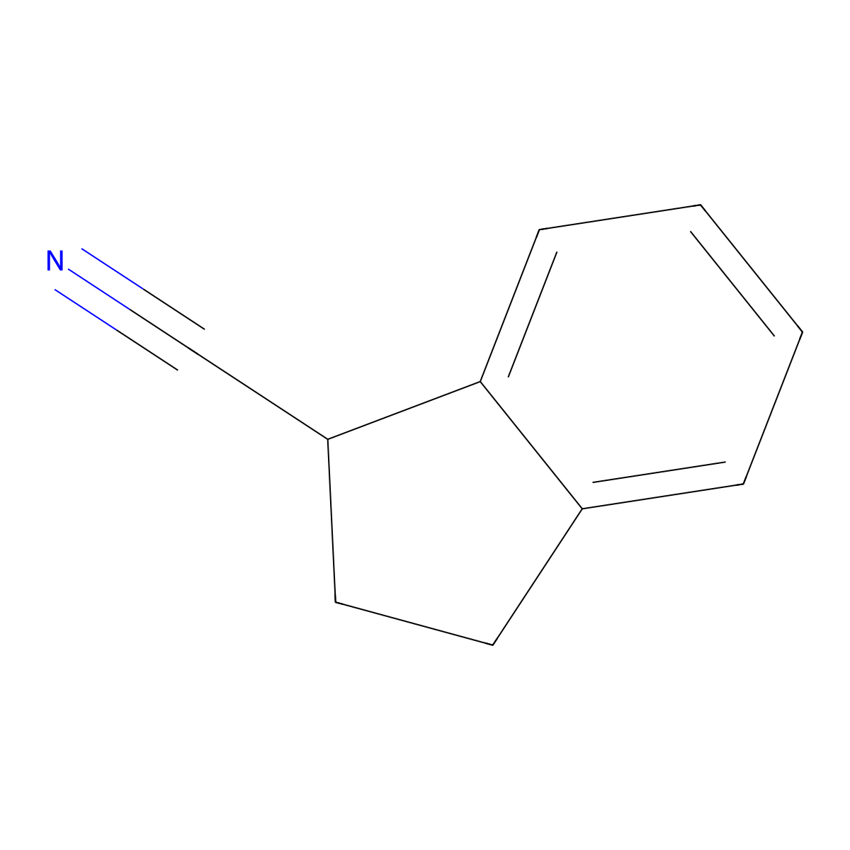 2,3-Dihydro-1H-indene-1-carbonitrile molecular structure, CAS 26452-97-1