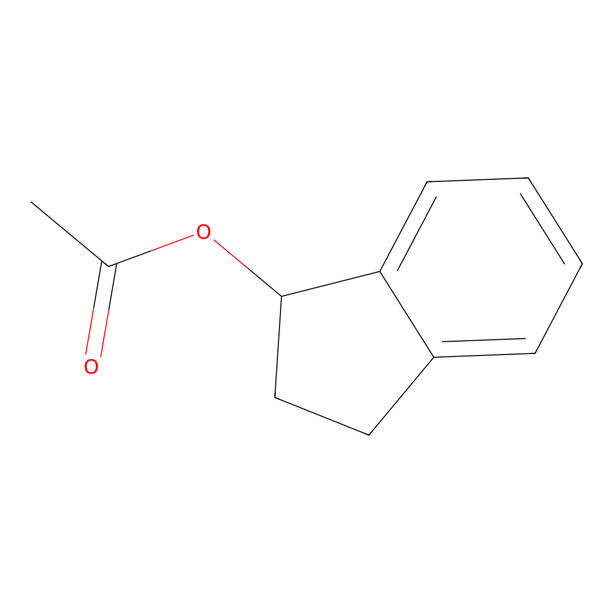 1-Indanyl acetate molecular structure, CAS 26452-98-2