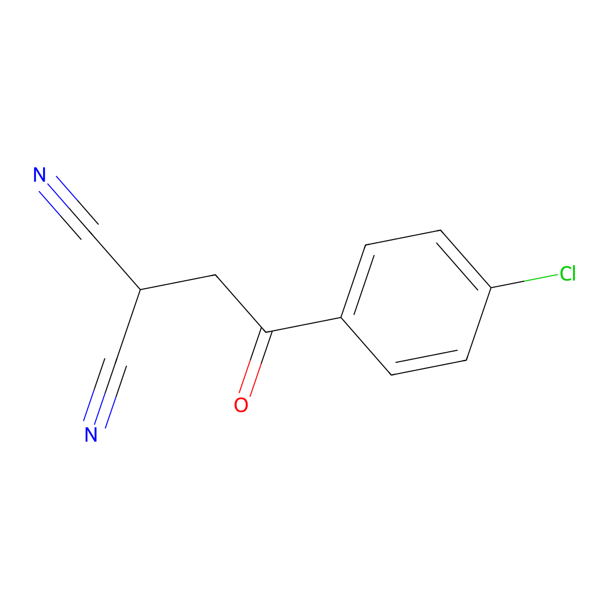 2-[2-(4-Chlorophenyl)-2-oxoethyl]malononitrile molecular structure, CAS 26454-81-9