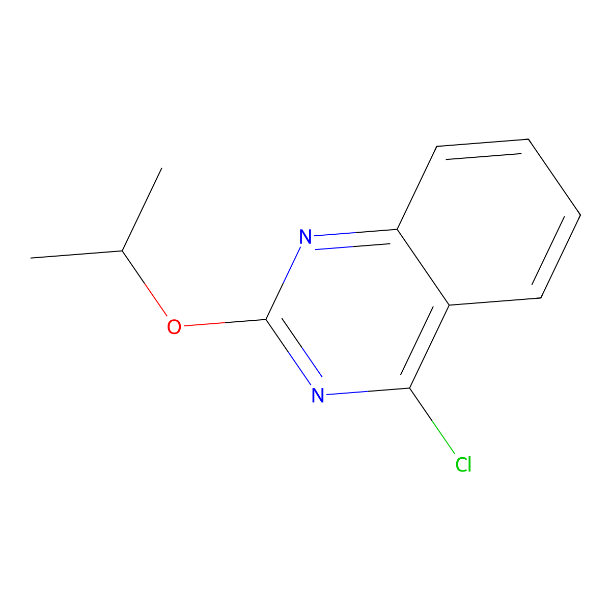 4-Chloro-2-isopropoxyquinazoline molecular structure, CAS 2645412-29-7