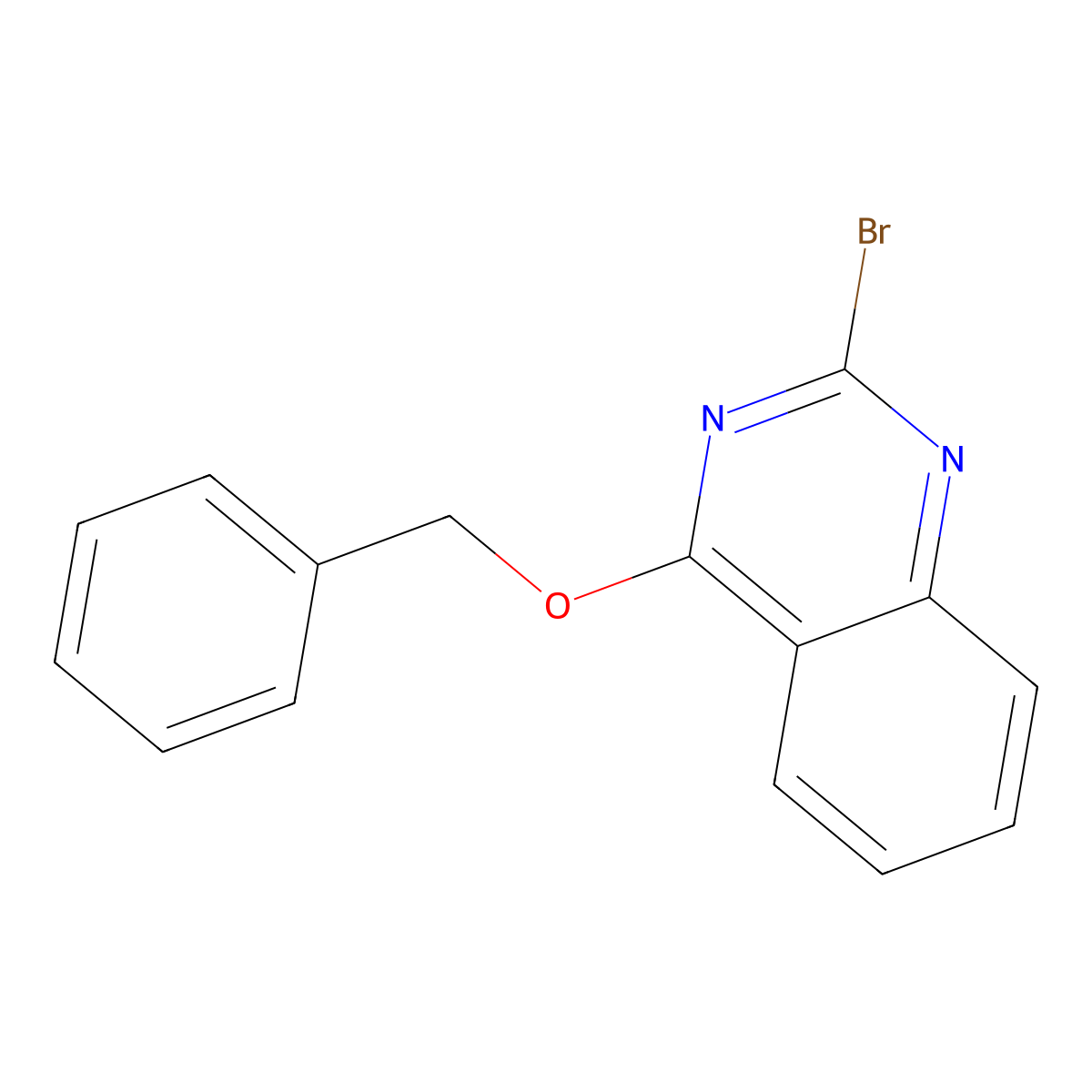 4-(Benzyloxy)-2-bromoquinazoline molecular structure, CAS 2645416-41-5