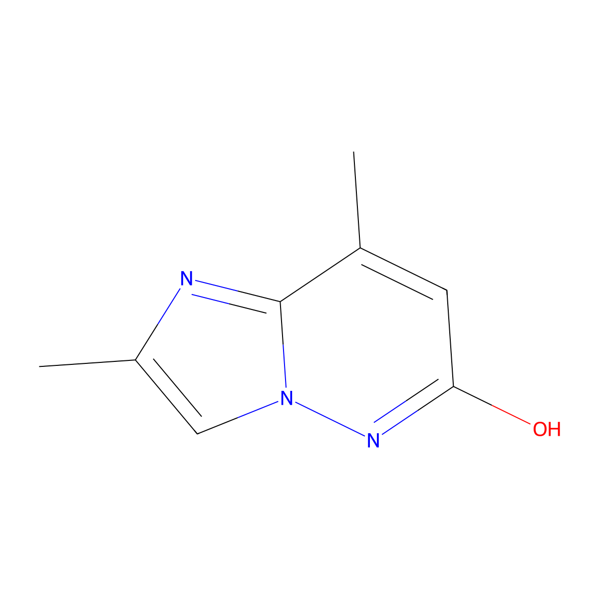 2,8-Dimethylimidazo[1,2-b]pyridazin-6-ol molecular structure, CAS 2645416-64-2