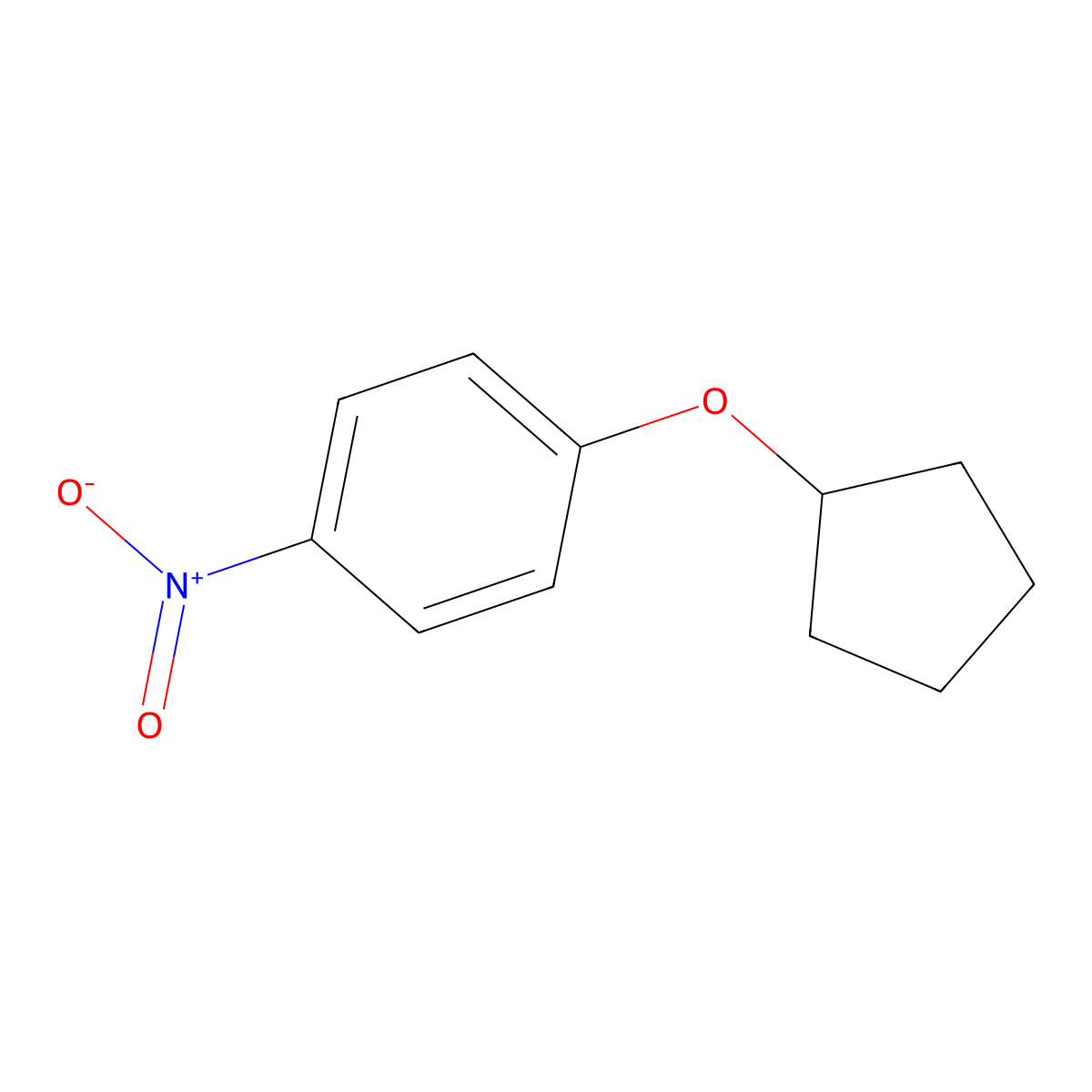 1-(Cyclopentyloxy)-4-nitrobenzene molecular structure, CAS 26455-35-6