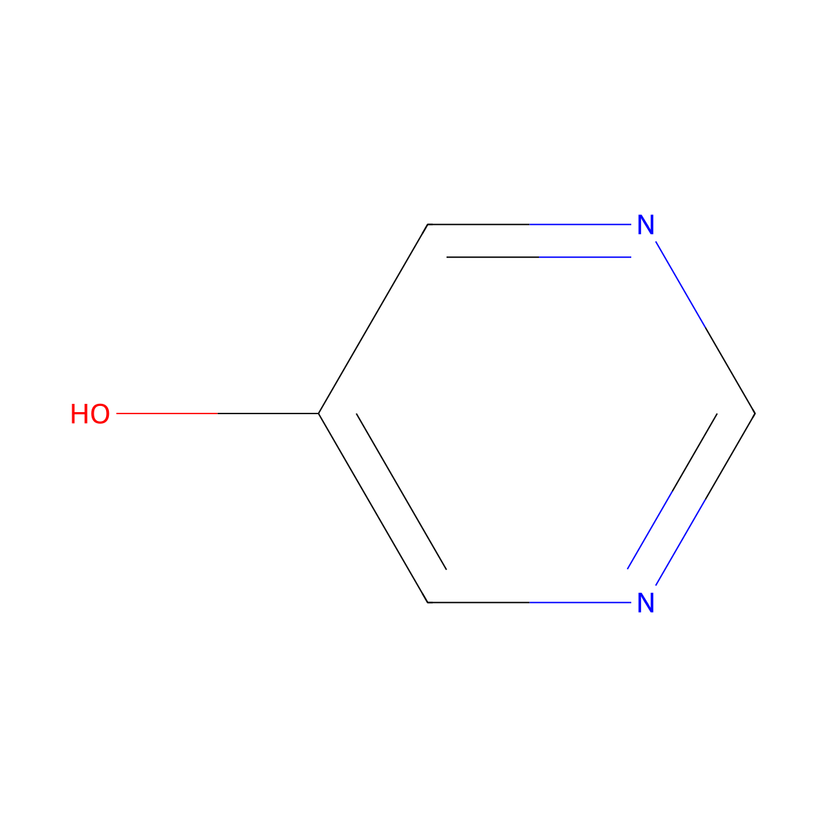 Pyrimidin-5-ol molecular structure, CAS 26456-59-7