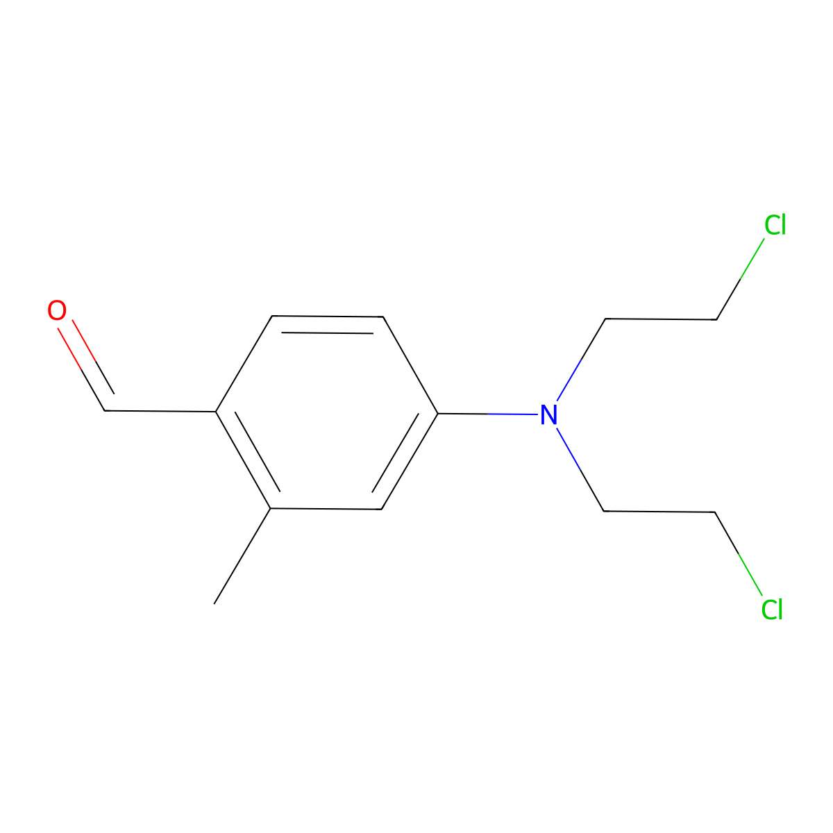 4-N,N-Bis(2-chloroethyl)amino-2-tolualdehyde molecular structure, CAS 26459-95-0