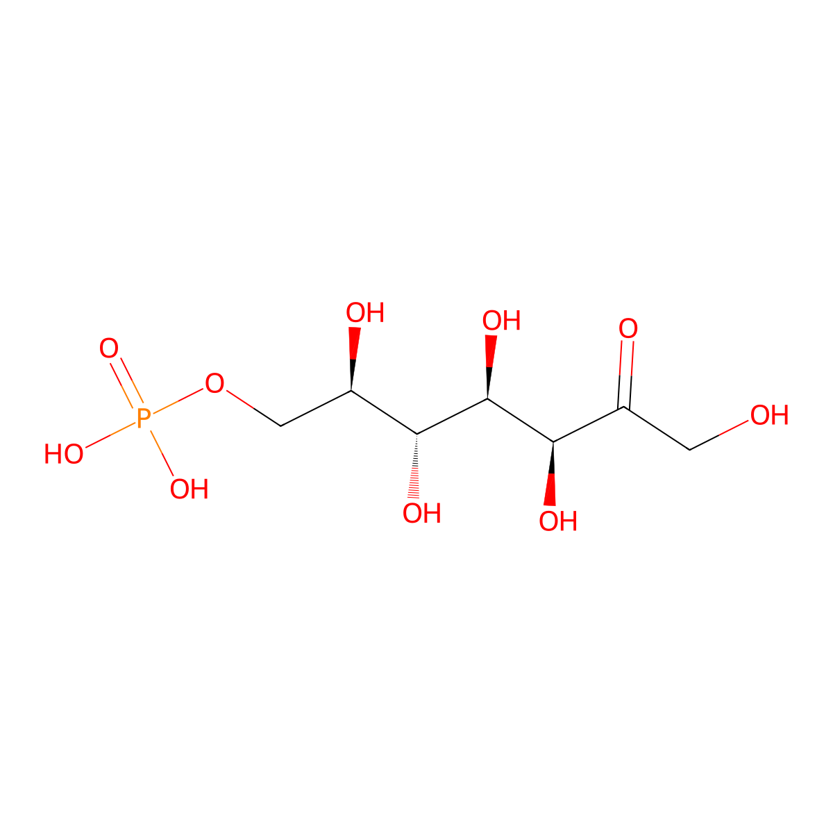 Sedoheptulose, 7-phosphate molecular structure, CAS 2646-35-7