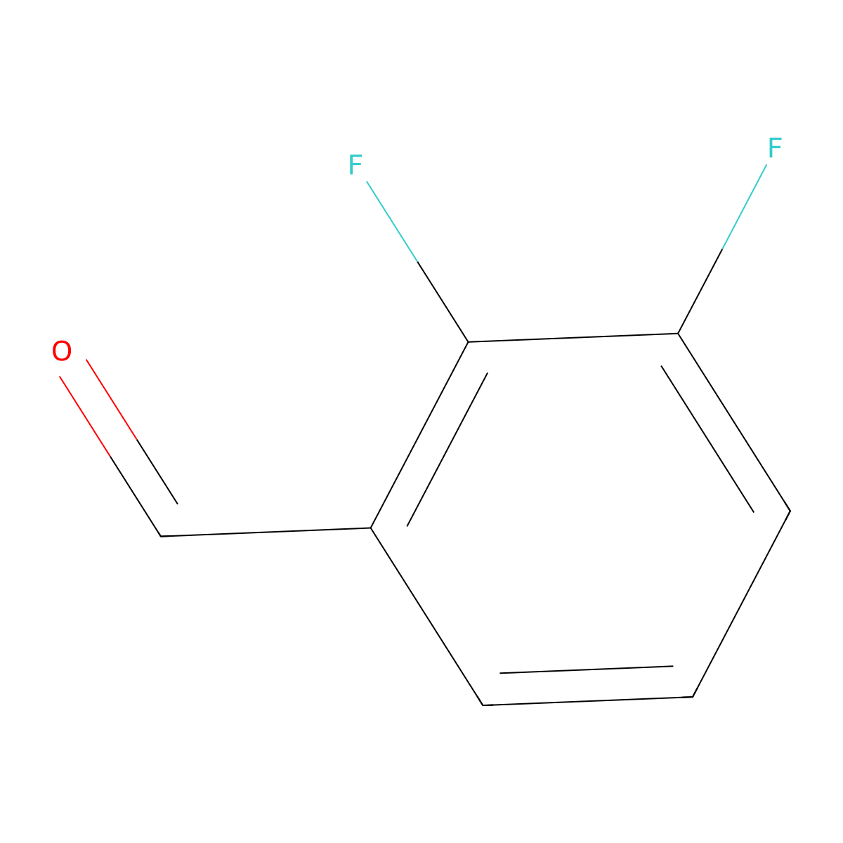 2,3-Difluorobenzaldehyde molecular structure, CAS 2646-91-5