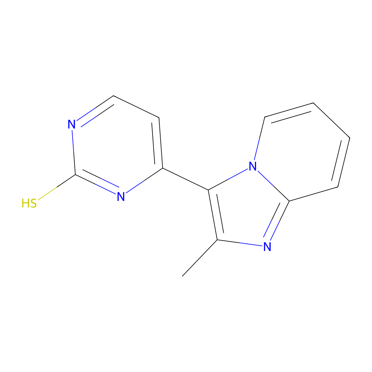 6-(2-methyl-3-imidazo[1,2-a]pyridinyl)-1H-pyrimidine-2-thione molecular structure, CAS 264606-78-2