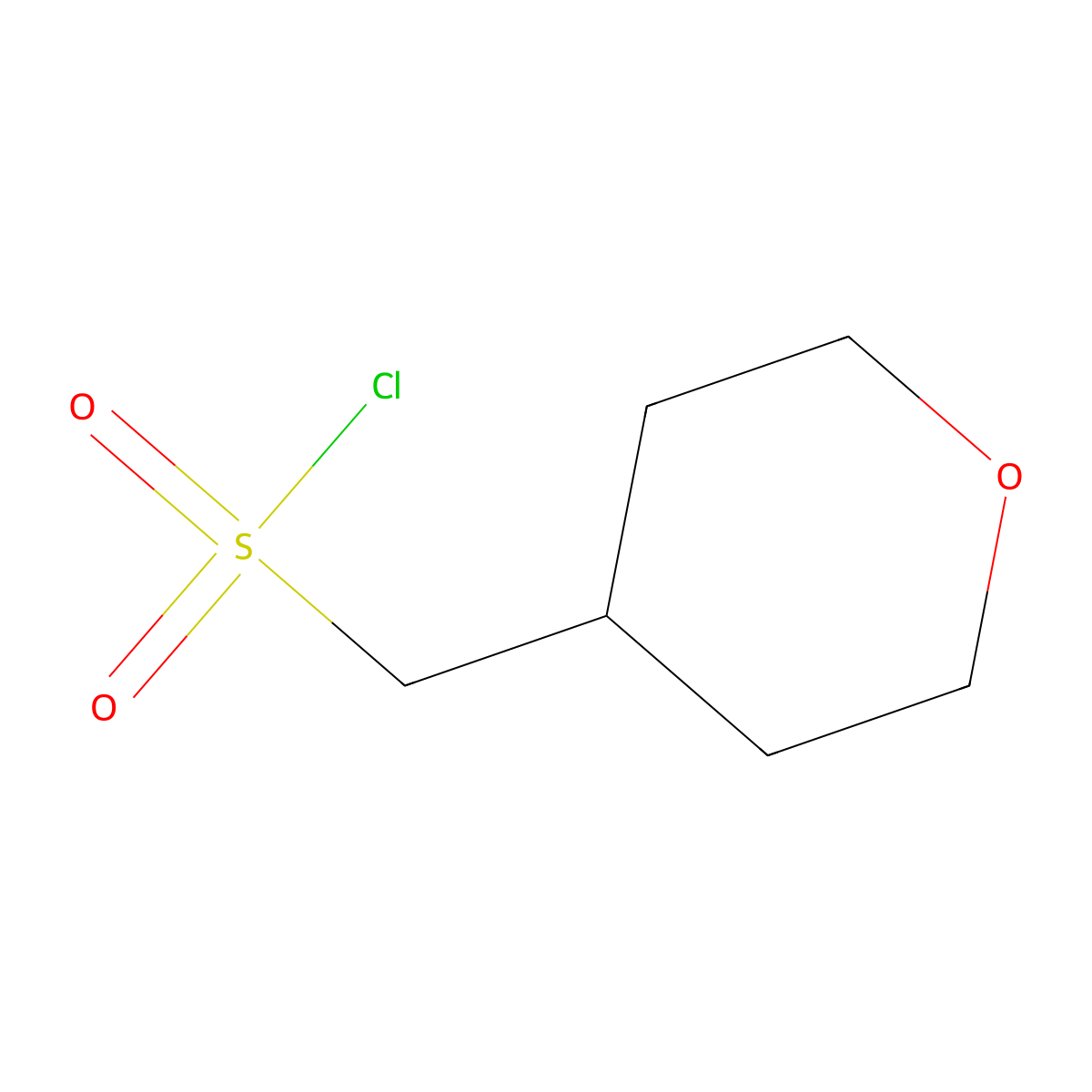 (Oxan-4-yl)methanesulfonyl chloride molecular structure, CAS 264608-29-9