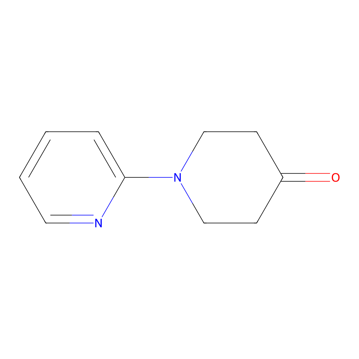 1-(Pyridin-2-yl)piperidin-4-one molecular structure, CAS 264608-41-5