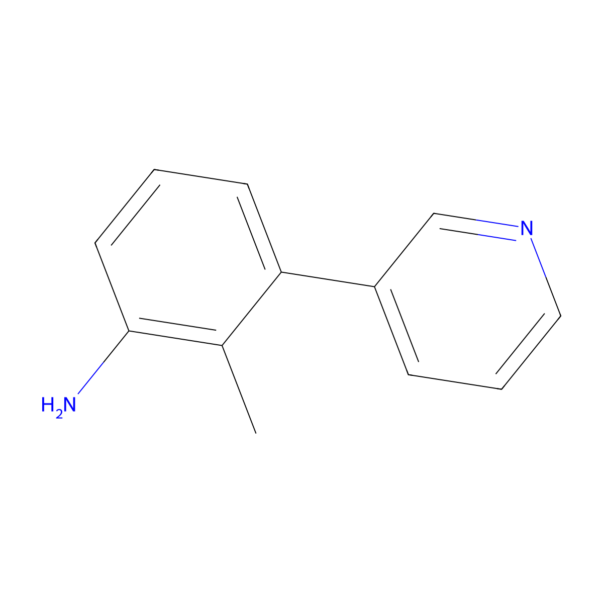 2-Methyl-3-(pyridin-3-yl)aniline molecular structure, CAS 264617-05-2