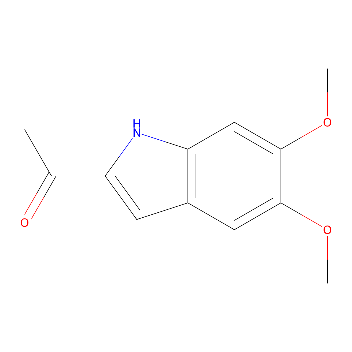 1-(5,6-Dimethoxy-1H-indol-2-yl)ethan-1-one molecular structure, CAS 264622-72-2