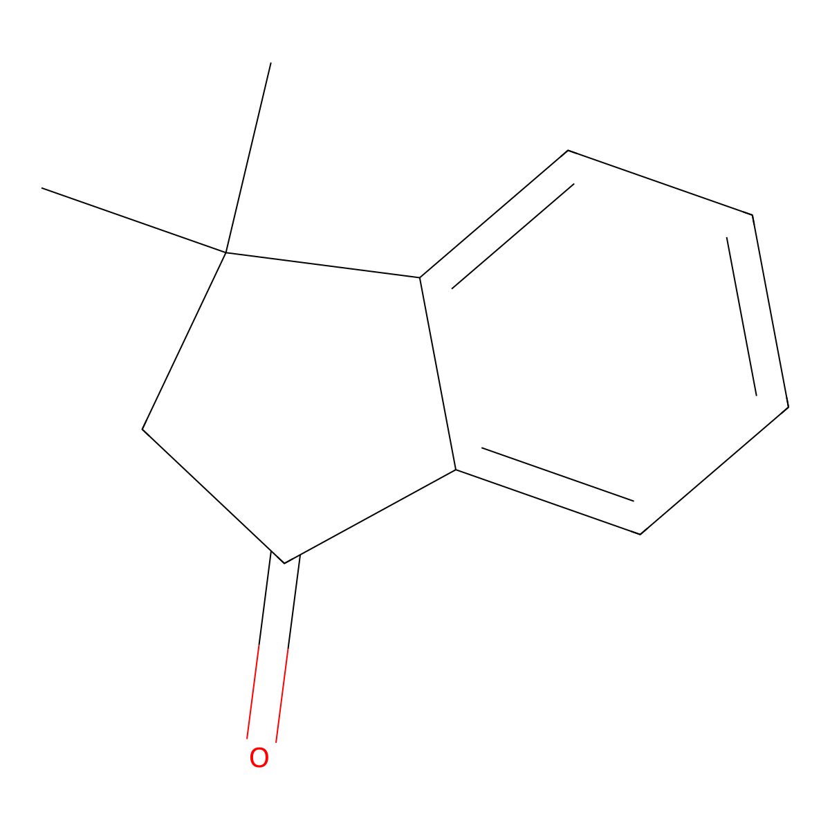 3,3-Dimethyl-1-indanone molecular structure, CAS 26465-81-6