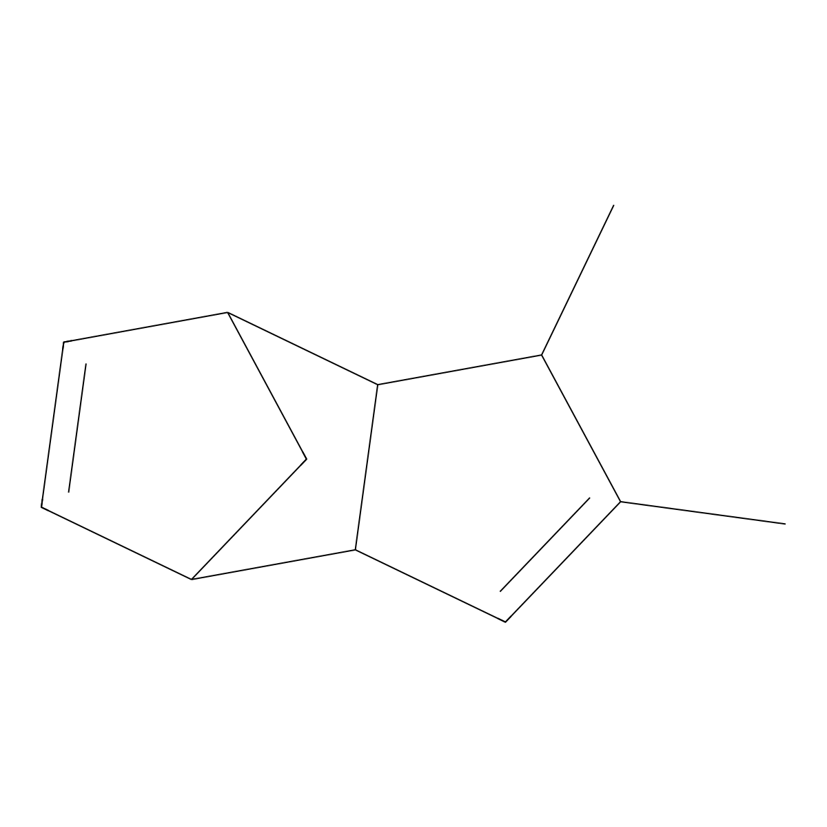 Methylcyclopentadiene dimer molecular structure, CAS 26472-00-4