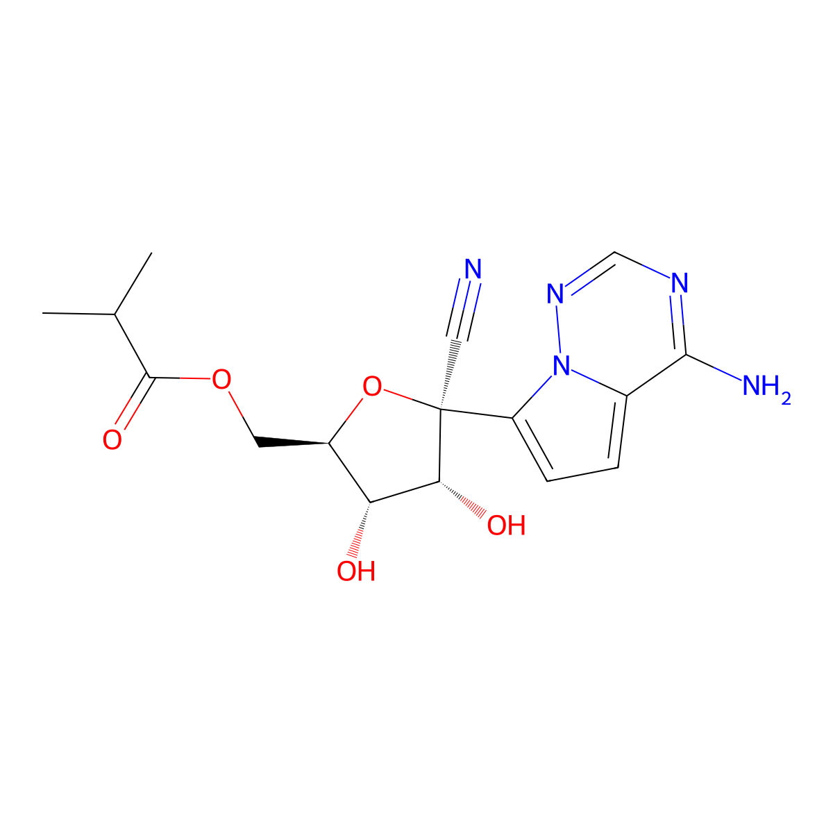 Obeldesivir molecular structure, CAS 2647441-36-7