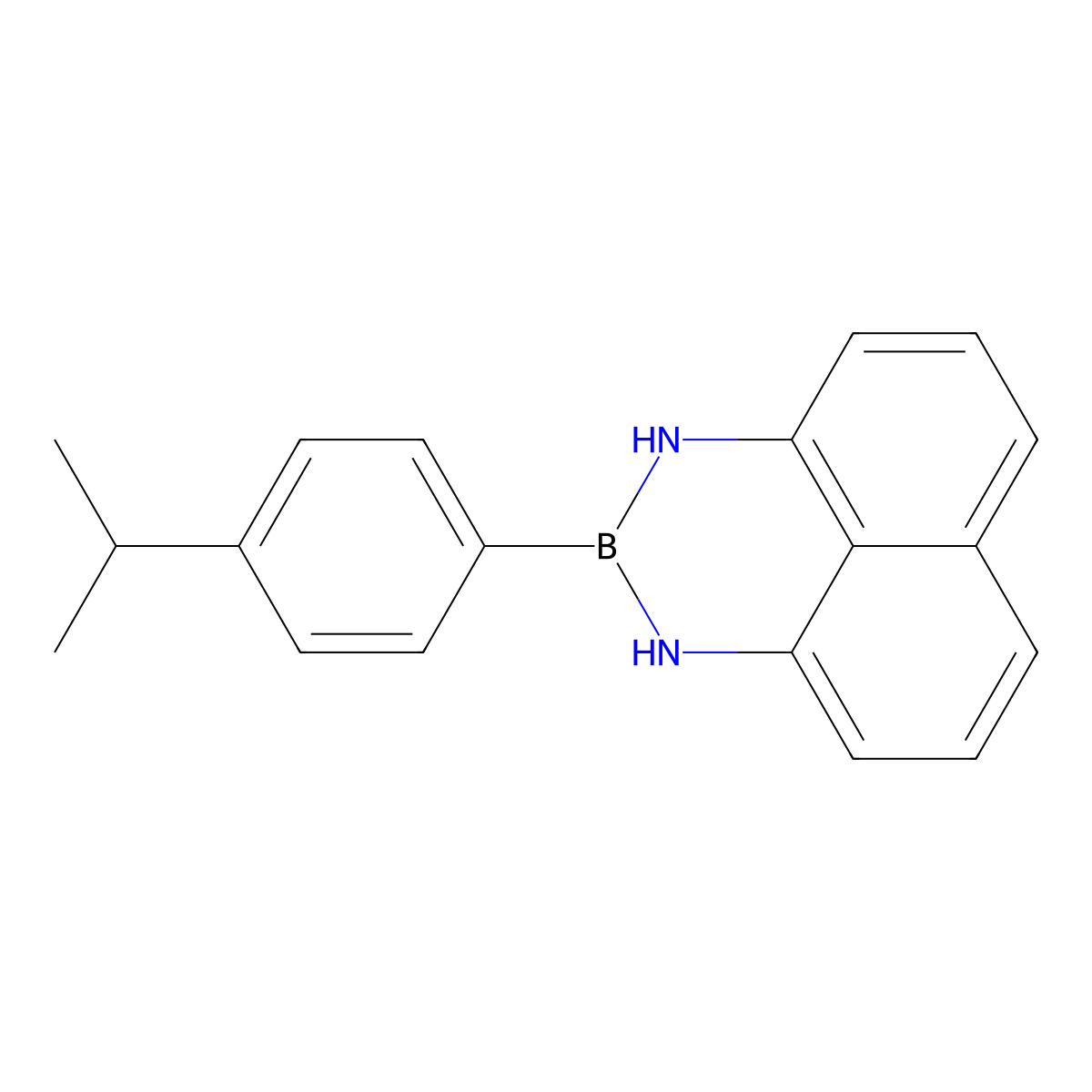 2-(4-Isopropylphenyl)-2,3-dihydro-1H-naphtho[1,8-DE][1,3,2]diazaborinine molecular structure, CAS 2647471-64-3