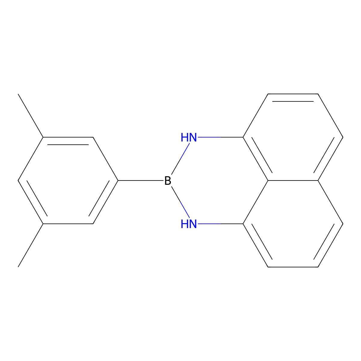 2-(3,5-Dimethylphenyl)-2,3-dihydro-1H-naphtho[1,8-DE][1,3,2]diazaborinine molecular structure, CAS 2647471-67-6